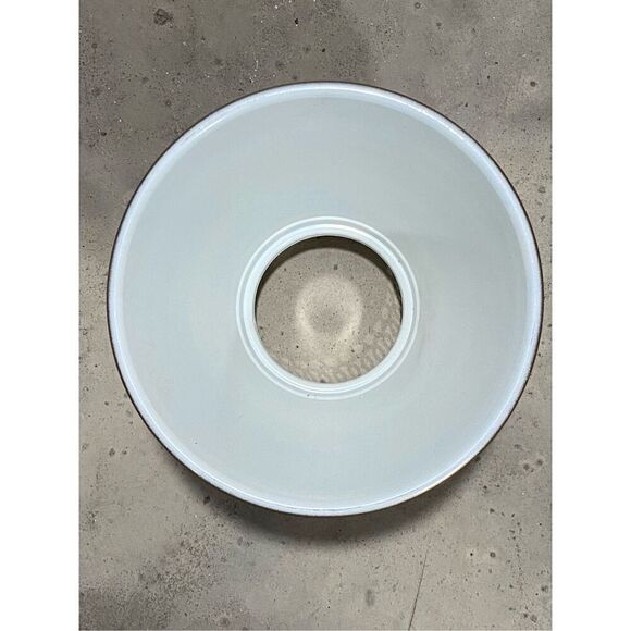 Vintage Small Toleware Metal Lamp Shade Stencil Wheat Ivory and Gold - Picture 3 of 3